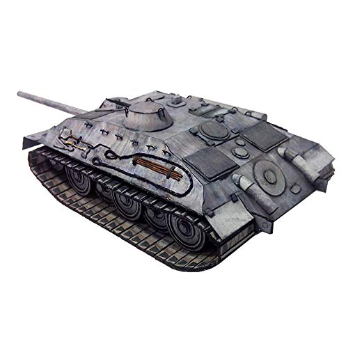 XHH Modelo de Tanque, Rompecabezas de Papel Militar, Juguetes Modelo, Escala 1/50, Destructor de Tanques alemán E-25, Juguetes y Regalos para niños, 5,5 x 2,8 Pulgadas