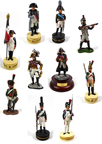 - Lote de 10 Figuras Soldados 1/32 60mm Empire Napoleon Dragon GRANADIER Imperial Guard del Prado (LS15)