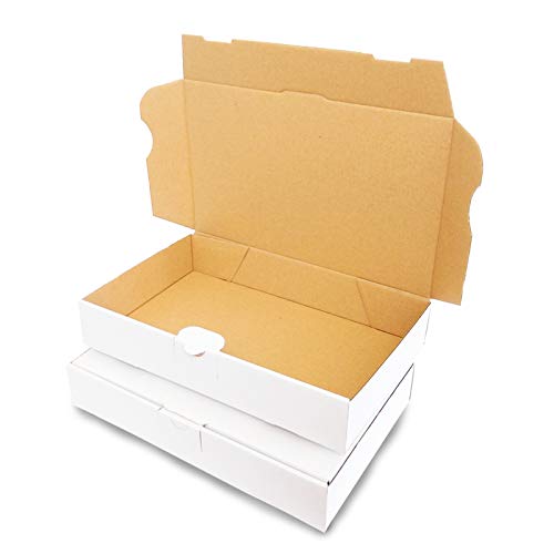100 Caja de cartón Maxibrief 240 x 160 x 45 mm Blanco Cajas de Post plegables caja MB de 3