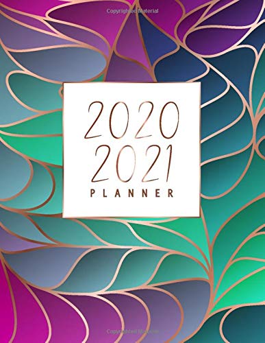 2020-2021 Planner: Large Mid-Year Planner At A Glance for Women | July 2020-June 2021 | Pink Purple Mint Green & Rose Gold (Mid Year Planner 2020-2021)
