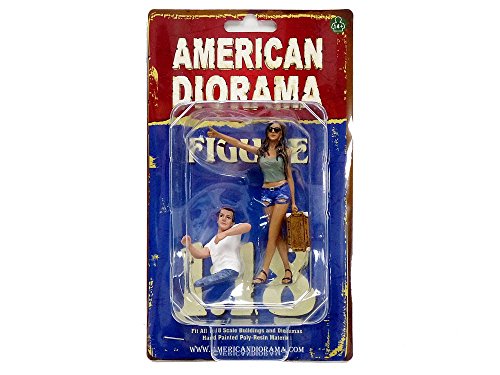 American Diorama – Figura Auto stopeuse y Conductor – (Escala 1/18, 23896 G
