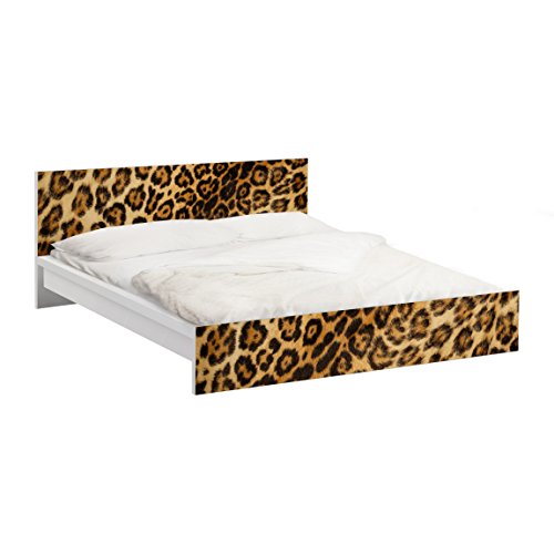 Apalis Vinilo Adhesivo para Muebles IKEA - Malm Bed Low 180x200cm Jaguar Skin, Größe:77cm x 197cm