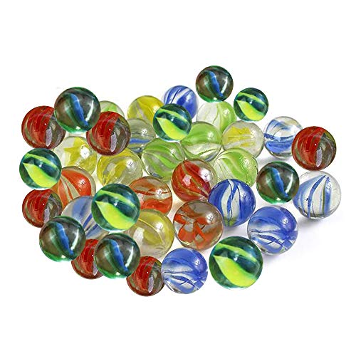 ARSUK Cat'S Eye Color Glass Marble Runs, Viene en una Bolsa, protección contra daños, Juguetes Deportivos y Juegos al Aire Libre (200 Piezas de mármol de Color)
