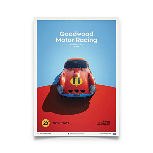 Automobilist | Ferrari 250 GTO - Rojo - Goodwood TT - 1963 - Limited cartel | Estándar Tamaño del cartel