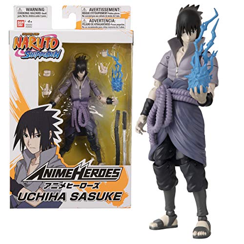 Bandai 36902 Anime Heroes-Naruto - Figura de acción de Uchiha Sasuke (15 cm)