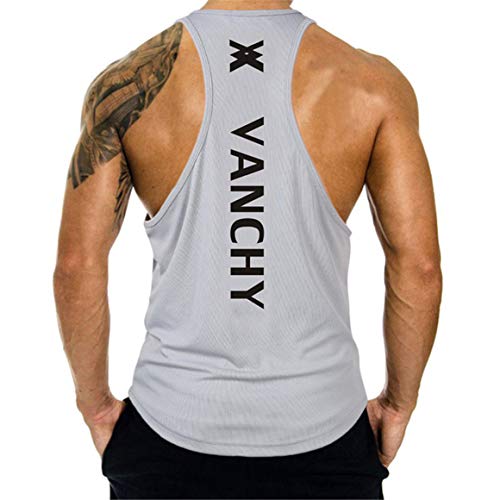 Cabeen Camiseta de Tirantes Deportiva Sin Mangas Fitness Running Rápido Dry Tank Top para Hombres