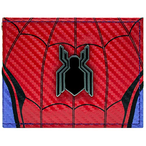 Cartera de Marvel Spider-Man Logotipo de Regreso a casa Rojo