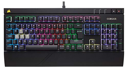 Corsair Strafe RGB - Teclado mecánico Gaming (Cherry MX Brown, retroiluminación Multicolor RGB, QWERTY Español), Negro