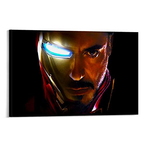 DRAGON VINES Póster de Iron Man de Marvel Vengadores de superhéroe de Iron Man para pared, decoración de habitación residencial de oficina, 60 x 90 cm