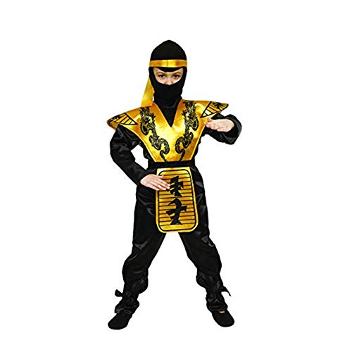 Dress Up America Conjunto de Disfraces Infantililes de Lujo Ninja, Talla 8-10 años (Cintura: 76-82, Altura: 114-127 cm) (288-M)