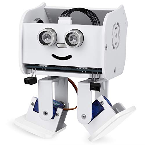 ELEGOO Penguin BOT Robot Biped Compatible con Arduino IDE Proyecto con Tutorial de Ensamblaje, Kit Stem para Aficionados, Juguetes Stem para Niños y Adultos Versión 2.0 Blanco