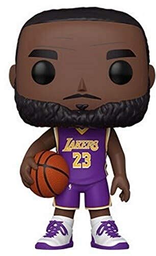 Funko- Pop Lakers-10 NBA 10" Lebron James(Purple Jersey) Figura Coleccionable, Multicolor (52359)