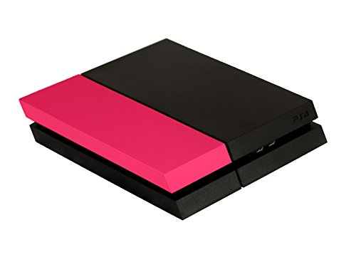 GAMINGER Cubierta para HDD PlayStation 4 PS4 - diseño reemplazable - rojo rosa