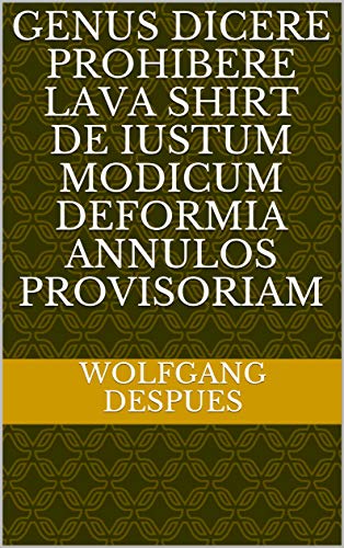 genus dicere prohibere lava shirt de iustum modicum deformia annulos provisoriam (Italian Edition)