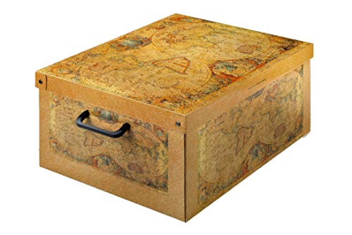 Kanguru Caja de Almacenamiento en cartòn Lavatelli, Modelo Marco Polo, Grande, 50x40x25cm