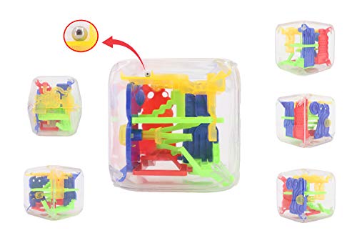 KING JUGUETES Cubo Laberinto 3D. Juego Habilidad Educativo Infantil para Niños. Cubo Mágico Pasatiempos Rompecabezas Circuito Equilibrio Motricidad Lógica