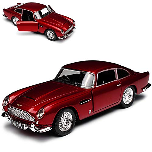 Kinsmart Aston Martin DB5 Coupe - Coche de juguete (007 Goldfinger 1963-1965, aprox. 1/43 1/38), color rojo