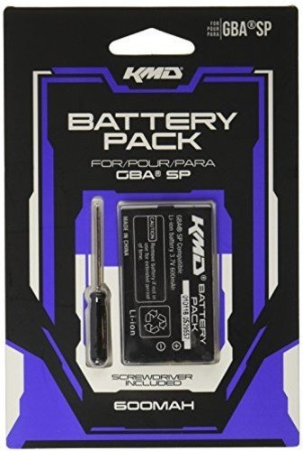 KMD – Batería recargable de ion de litio con destornillador para GBA SP