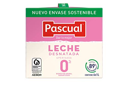 Leche Pascual - Clásica Leche Desnatada - 1 L (Paquete de 6)