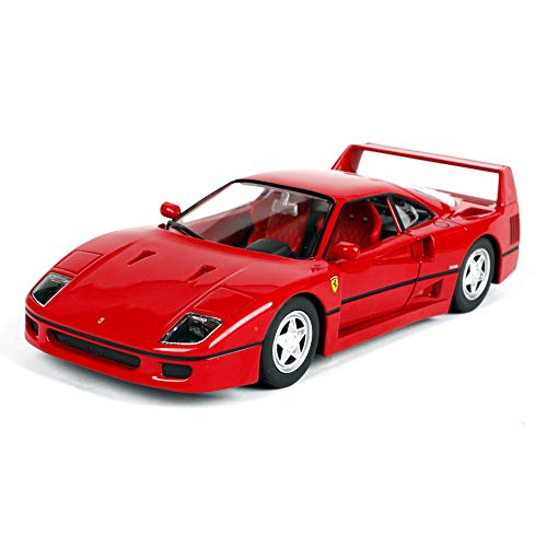 LUCKYCAR 1:24 Ferrari F40 Modelo Deportivo de aleación de simulación de Coche，Se Pueden Abrir Puertas Dobles，Modelo de Producto Terminado，Modelo estático, fundición de Metales