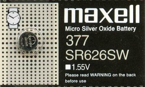 Maxell Pila de botón 377/SR626SW/AG4/626 (max377/376)