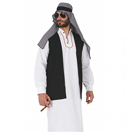 Mortino Disfraz de jeque árabe, túnica, desierto, árabe, tuareg (XL)