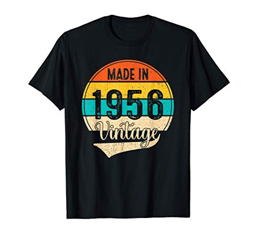 Nacido En 1956 Vintage 1956 65 Años Cumpleaños Hombre Regalo Camiseta