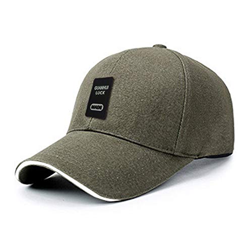 Nuevo Sombrero de algodón Unisex Simple Deportes al Aire Libre, Viaje Adulto, Sombrero de Ventas directas, Gorra Verde del ejército Alrededor de 56-60cm