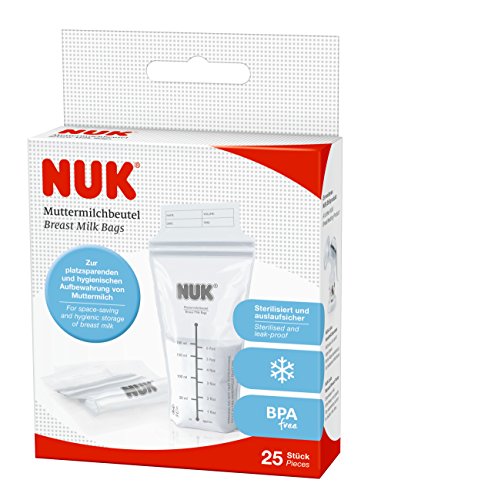 NUK NK10252088 - Pack de 25 bolsas para leche materna