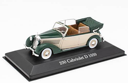 OPO 10 - Coche 1/43 Compatible con Mercedes-Benz 230 CABRIOLET D 1939 (M10)