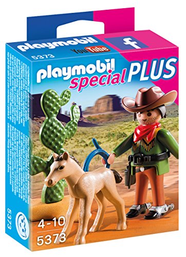PLAYMOBIL- Especial Vaquero con Potro, Color, Miscelanea (5373)