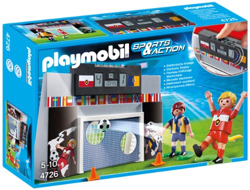 Playmobil Fútbol - Juego de puntería con Marcador electrónico, Juguete Educativo, Multicolor, 30 x 7,5 x 20 cm, (4726)