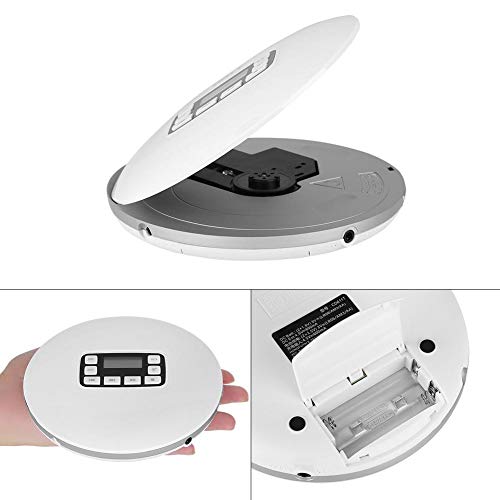 Reproductor portátil de CD con Auriculares,Soporta Formatos CD,MP3,WMA con Pantalla HiFi LCD Actualización de CD Personal Disco de Música Reproductor Walkman Anti-Skip Protección (EU)