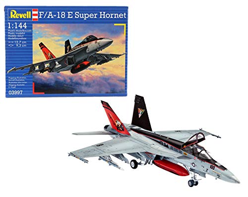 Revell-Revell-F/A-18E Super Hornet, Kit de Modelo, Escala 1:144 (3997) (03997), 12,7 cm