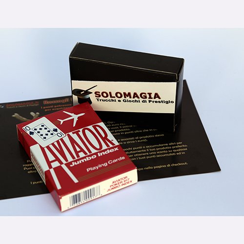 SOLOMAGIA Aviator - Format Poker Jumbo Index - Red Back - Tarjeta Juegos - Trucos Magia y la Magia