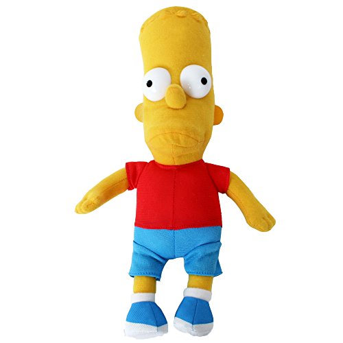 TE-Trend Simpsons Mercancías Muñeca de Trapo Tela Figuras Simpsons Muñeca Barba Homer Simpson 25CM - Bart Simpson
