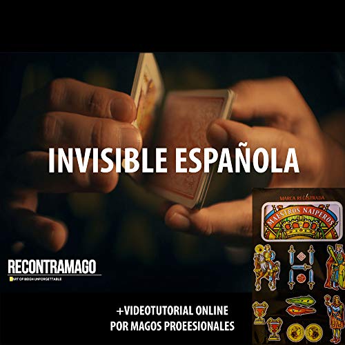 Trucos de Magia - Única Baraja Española Invisible - Hecha con la Mejor Tecnica Roughing- Incluye VideoTutorial Online por Magos profesionales de RecontraMago