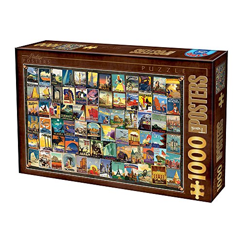 Unbekannt Puzzle de 1000 Piezas, diseño de Collage Vintage