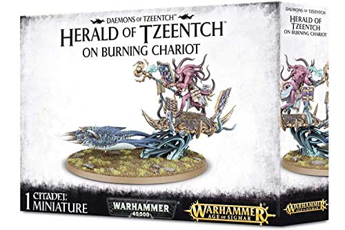 Warhammer 40K - Age of Sigmar Daemons of Tzeentch Herald of Tzeentch on Burning Chariot