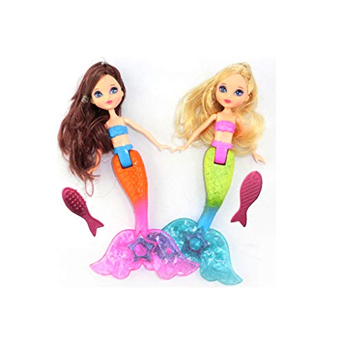 ZZALLL Muñeca Impermeable con Peine Juguetes de baño Accesorios para muñecas Favores de niña Regalos de Juguete para niños - 19cm