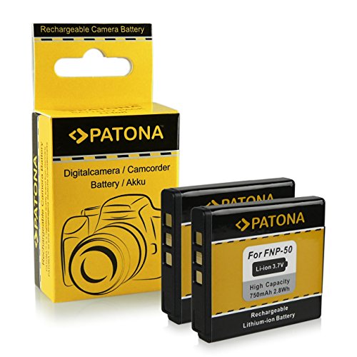 2x Batería Fuji NP-50 | Kodak Klic-7004 | Pentax D-Li68 / D-Li122 para Fujifilm FinePix F70EXR / F80EXR / F200EXR / F300EXR / F500EXR / F550EXR / F600EXR y mucho más… - Kodak EasyShare M1033 / M1093 / V1073 / V1233 / V1253 / V1273 - Pentax Q / Q10 | Penta
