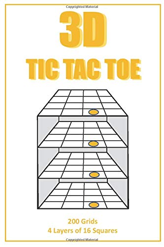 3D Tic Tac Toe Book: A book full of 4 layer 3D tic tac toe frames to test your skill. Handy 6'x9' size means you can play at home or on the road. ... with these brilliant 3D Tic Tac Toe Puzzles.