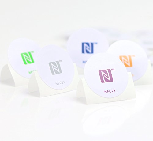 5 NFC Tag Pegatinas 215, para Chip como Amiibo Figuras, 30 mm, 100% Compatible, NXP NFC Chip NTAG 215