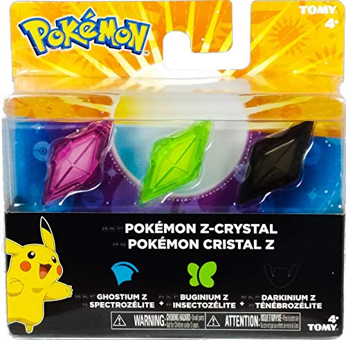 Bizak Pokémon - Pack de 3 Cristales Z-Ring, Fantasma/Insecto/Diablo 30699210