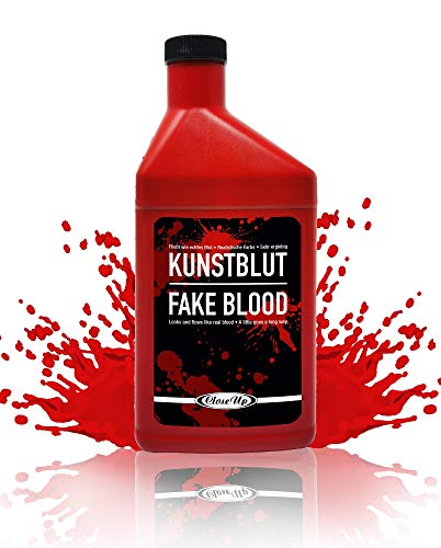 Bottle of Fake Blood 0.5L Halloween Face & Body Kit Dracula Vampire Fancy Dress (Maquillaje/ Pintura de Cara)