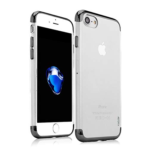 Cable Technologies iSee 3.0 - Carcasa para iPhone SE 2020/iPhone 7/iPhone 8, compatible con Apple iPhone SE/7/8, protección y diseño, material de alta calidad (Jet Black)