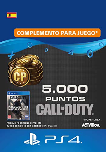 Call of Duty : Modern Warfare  5000 Points | Código de descarga PS4 - Cuenta española