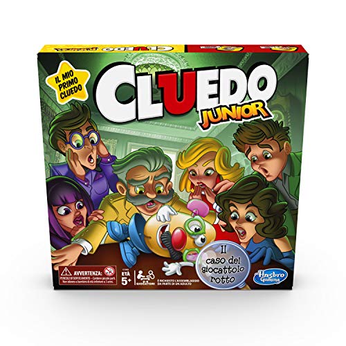 Cluedo Junior - El Caso del Juguete Roto (Juego en Caja, Hasbro Gaming, versión en Italiano)