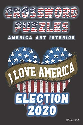 Crossword Puzzles for Americans: USA Patriot Themed Art Interior. Fun, Easy to Hard Words. Stars and Stripes Heart.: 4 (CWO4)