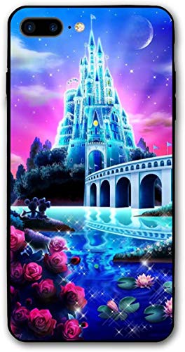 Custom iPhone 7/8 Plus Case Mickey and Minnie's Castle Printed Case for 5.5" iPhone 8 Plus/7 Plus New Year 2021
